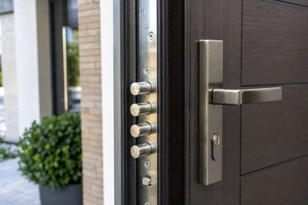 Serrure multipoints d’une porte d’entrée sécurisée