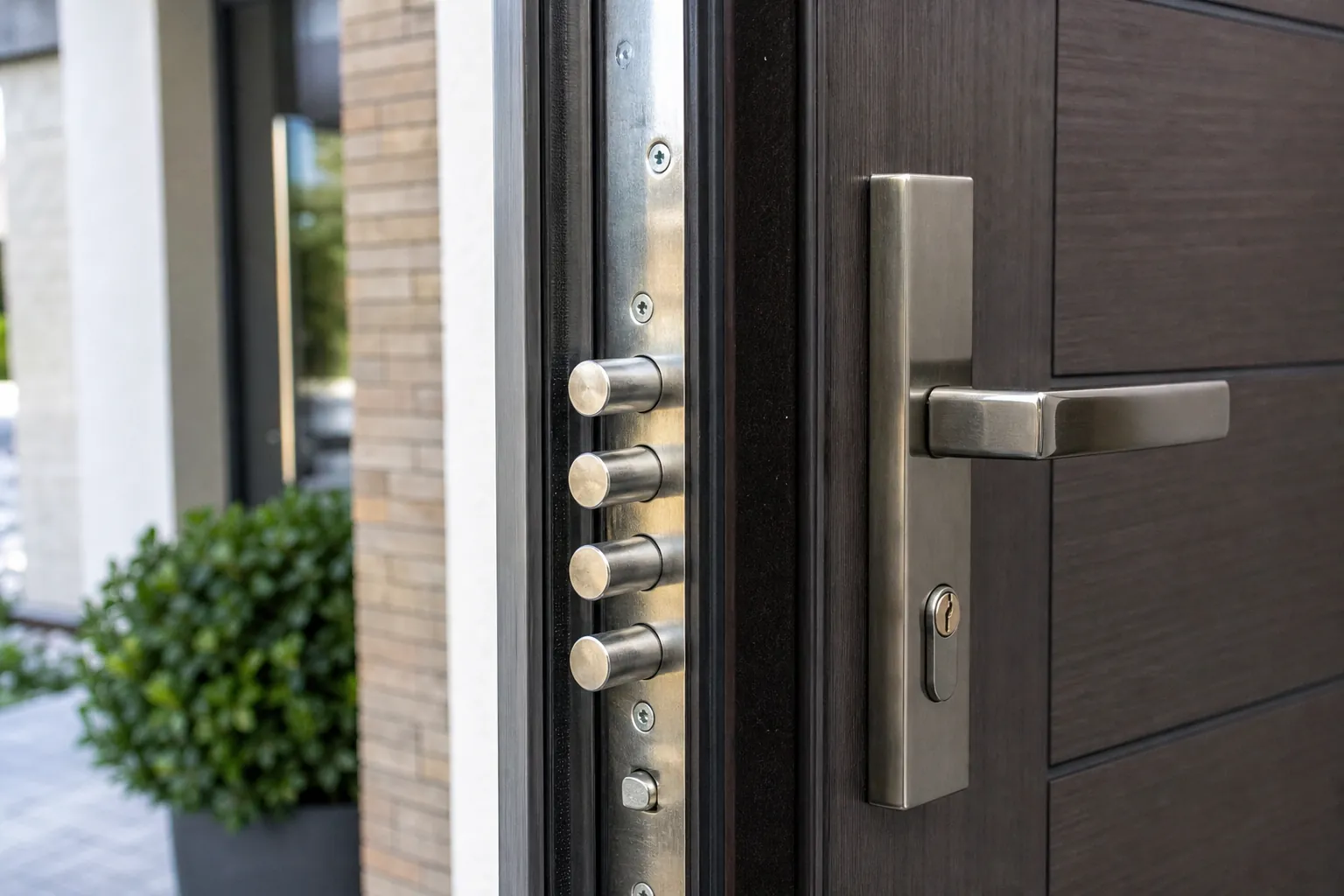 Serrure multipoints d’une porte d’entrée sécurisée